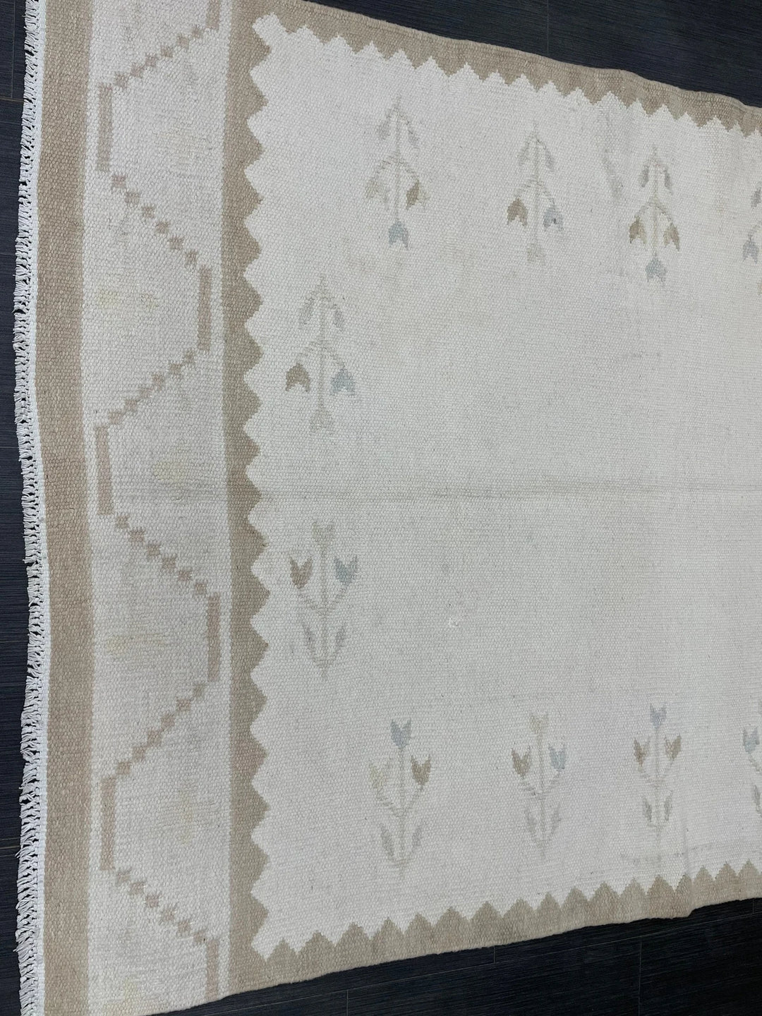 Rust Turkish Runner Rug 4' 6" x 6' 1" Hand-Knotted | No. WR74642