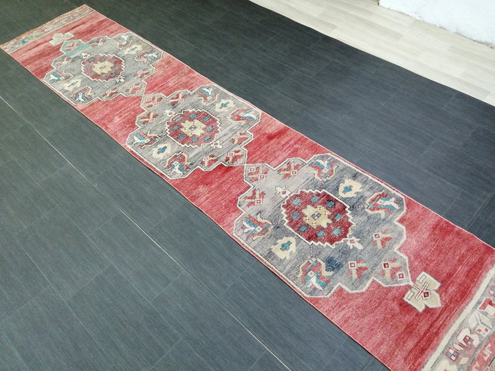 Turkish Runner Rug 2' 6" x 11' 10" Hand-Knotted | No. WR74653