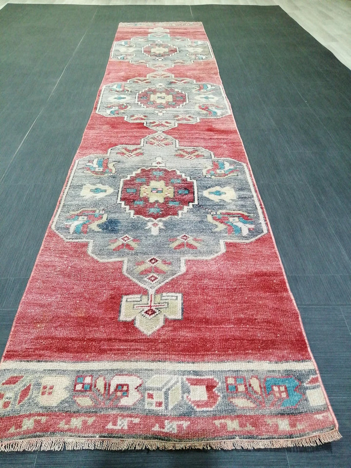 Turkish Runner Rug 2' 6" x 11' 10" Hand-Knotted | No. WR74653