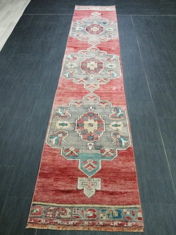 Turkish Runner Rug 2' 6" x 11' 10" Hand-Knotted | No. WR74653