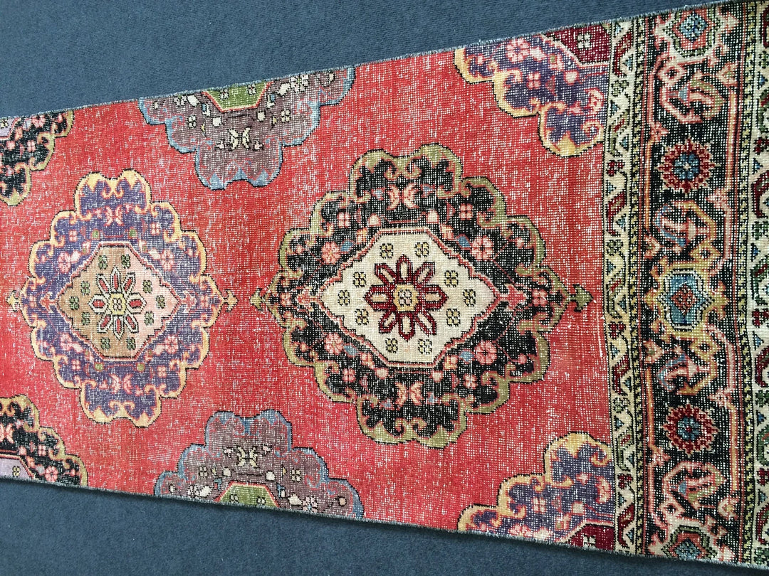 Turkish Runner Rug 2' 1" x 13' Hand-Knotted | No. WR75026