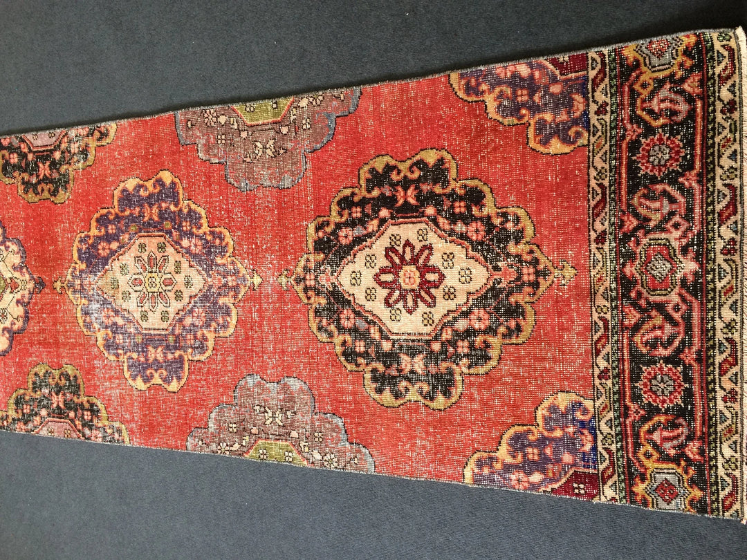 Turkish Runner Rug 2' 1" x 13' Hand-Knotted | No. WR75026