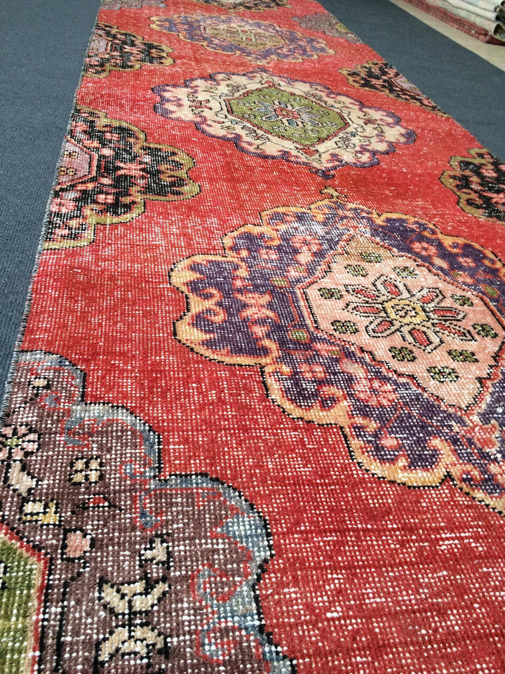 Turkish Runner Rug 2' 1" x 13' Hand-Knotted | No. WR75026