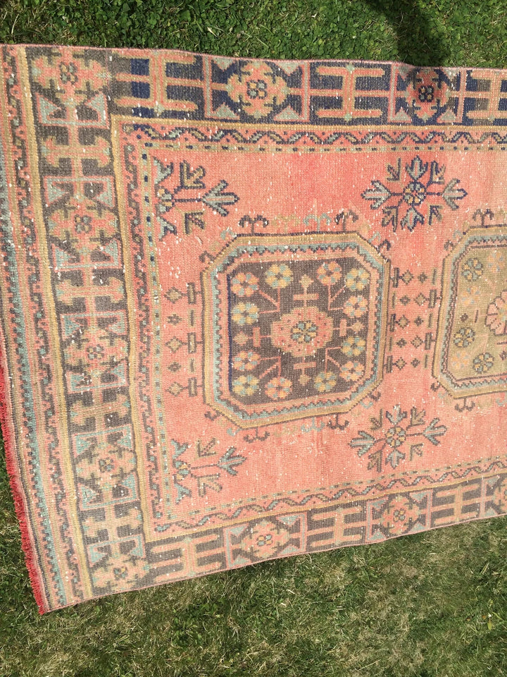 Turkish Runner Rug 4' x 11' Hand-Knotted | No. WR75115