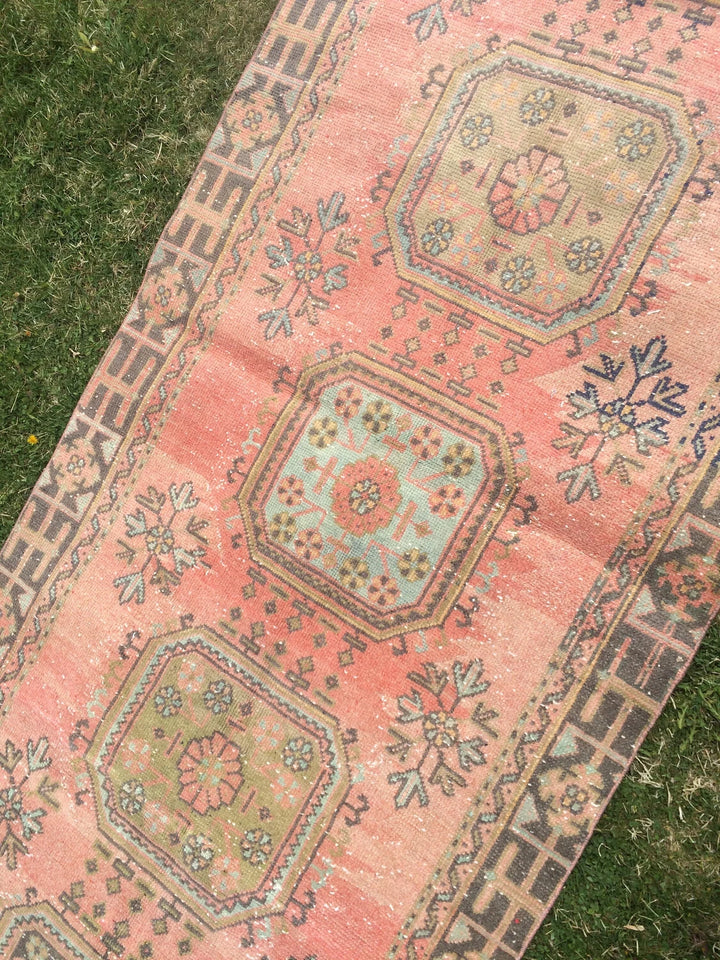 Turkish Runner Rug 4' x 11' Hand-Knotted | No. WR75115