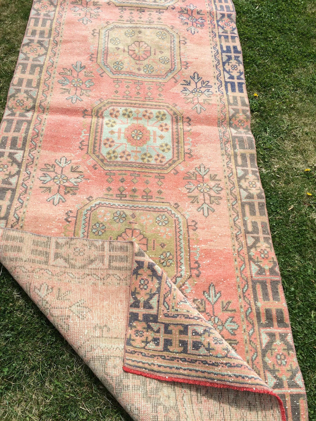 Turkish Runner Rug 4' x 11' Hand-Knotted | No. WR75115
