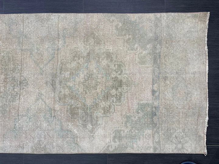 Tan Turkish Runner Rug 2' 9" x 12' 7" Hand-Knotted | No. WR75323