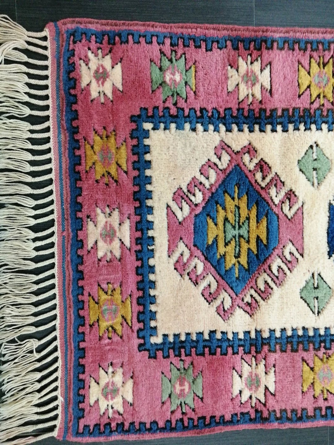 Pink Turkish Runner Rug 2' 11" x 4' 4" Hand-Knotted | No. WR75476