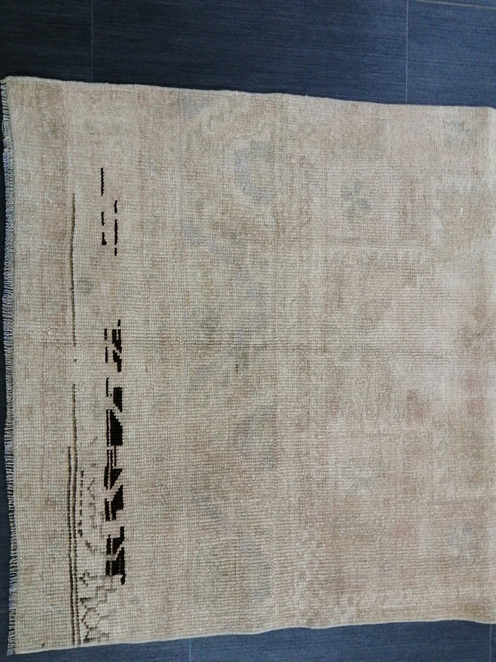 Beige Turkish Runner Rug 2' 9" x 9' 10" Hand-Knotted | No. WR75899