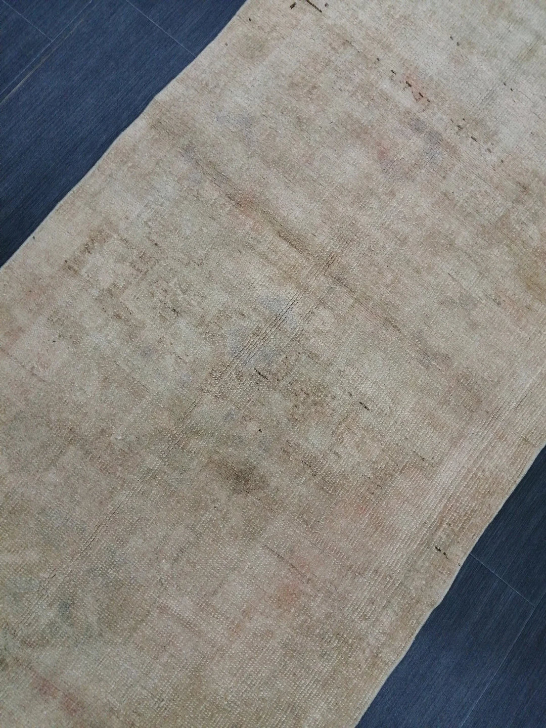 Beige Turkish Runner Rug 2' 9" x 9' 10" Hand-Knotted | No. WR75899