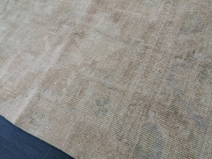 Beige Turkish Runner Rug 2' 9" x 9' 10" Hand-Knotted | No. WR75899