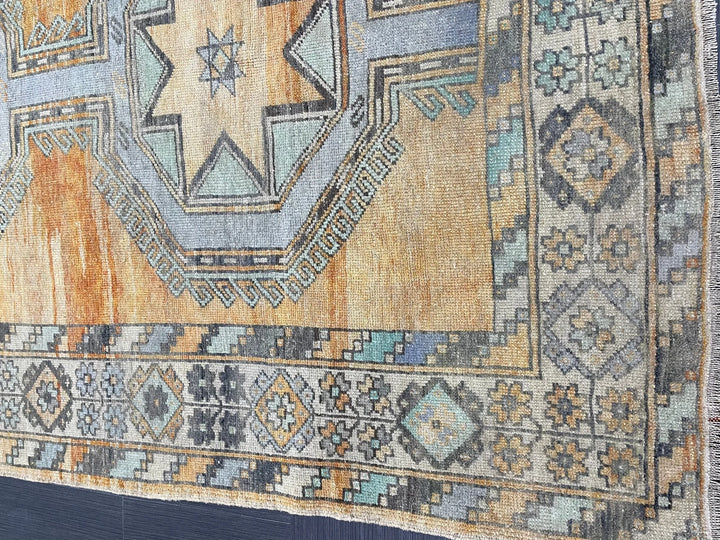 Turkish Runner Rug 4' 11" x 12' 7" Hand-Knotted | No. WR76077