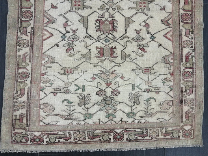 Turkish Runner Rug 4' x 5' 2" Hand-Knotted | No. WR76193