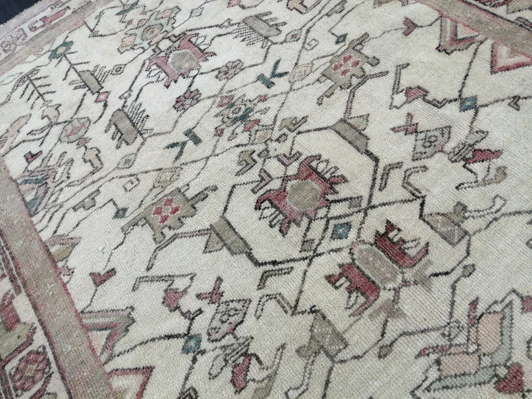Turkish Runner Rug 4' x 5' 2" Hand-Knotted | No. WR76193
