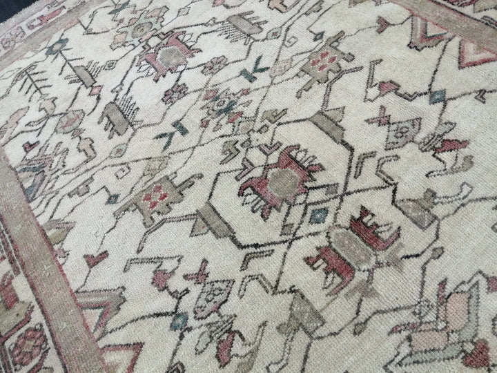 Turkish Runner Rug 4' x 5' 2" Hand-Knotted | No. WR76193