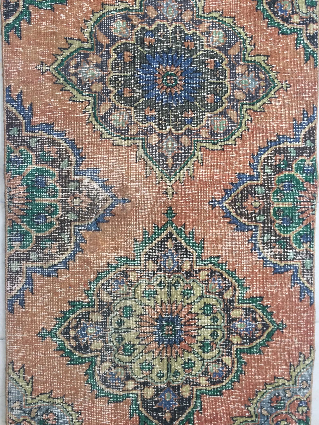 Rust Turkish Runner Rug 2' 10" x 12' 5" Hand-Knotted | No. WR76267