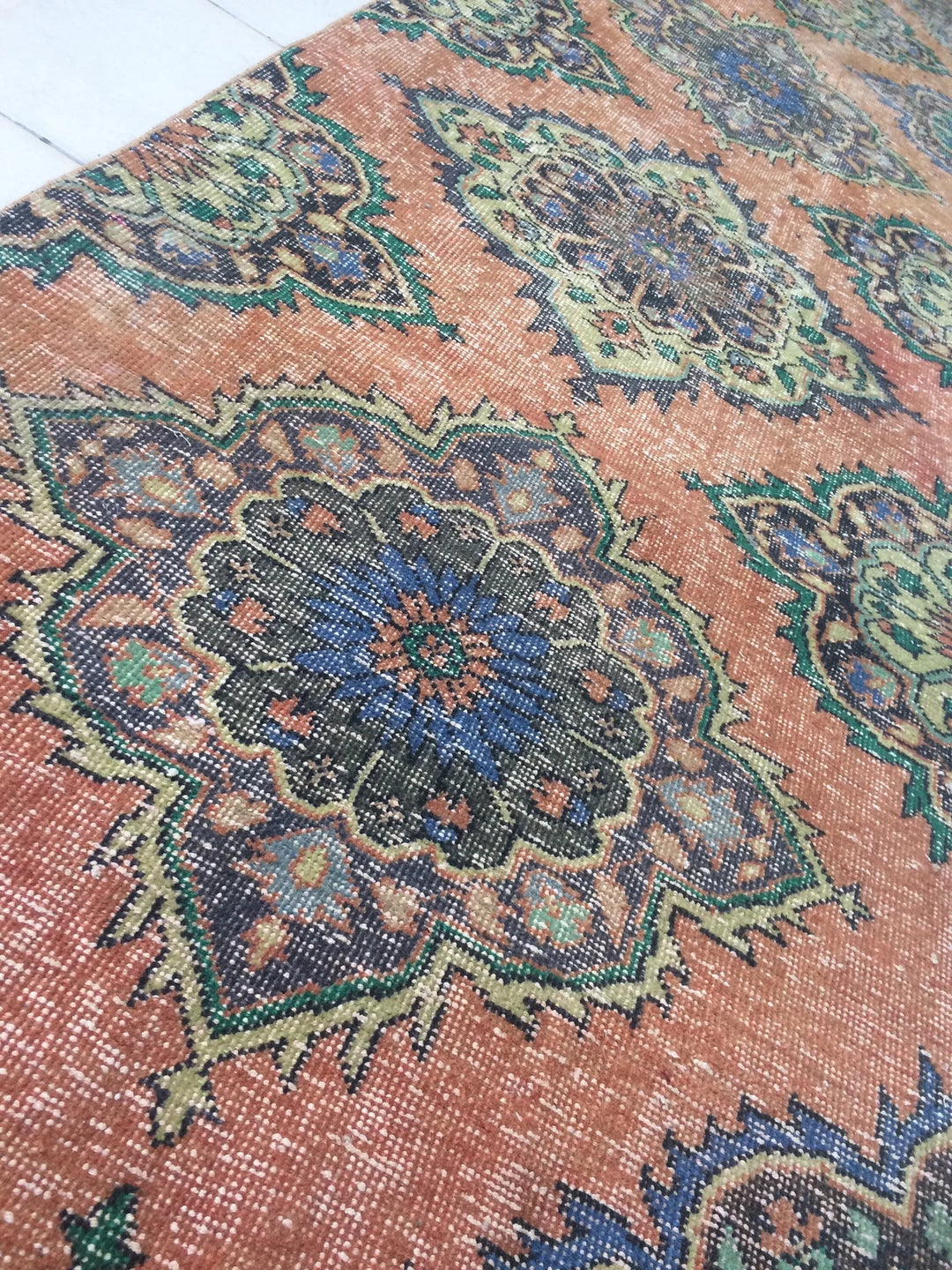 Rust Turkish Runner Rug 2' 10" x 12' 5" Hand-Knotted | No. WR76267