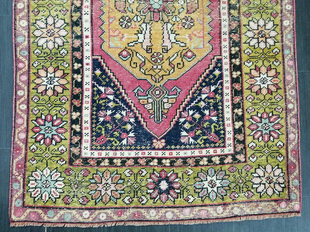 Rust Turkish Runner Rug 3' 7" x 5' 8" Hand-Knotted | No. WR76431