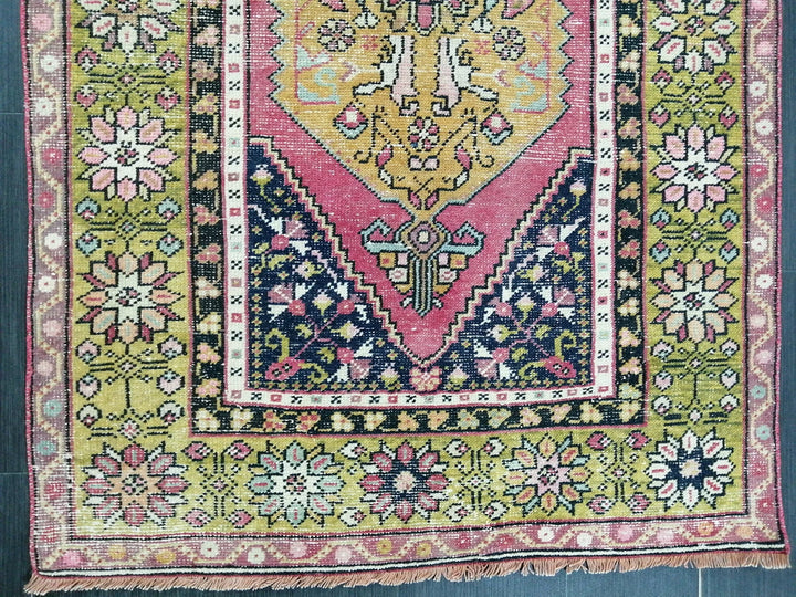 Rust Turkish Runner Rug 3' 7" x 5' 8" Hand-Knotted | No. WR76431