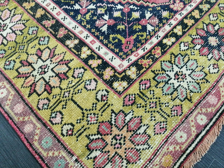 Rust Turkish Runner Rug 3' 7" x 5' 8" Hand-Knotted | No. WR76431