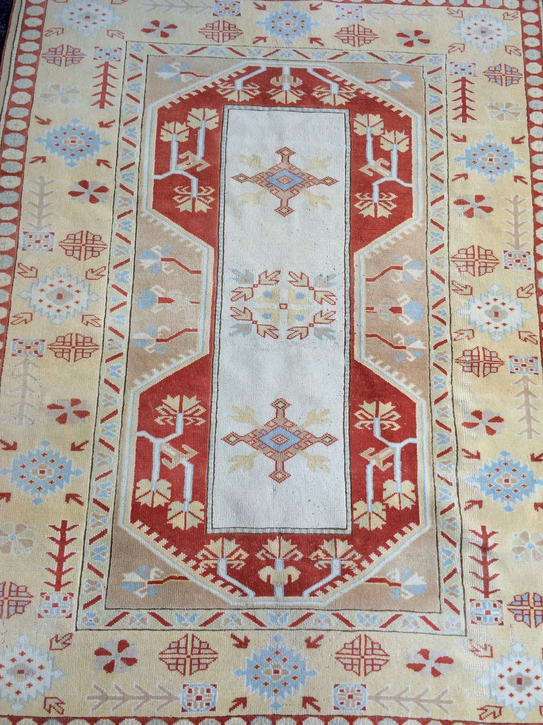 Turkish Vintage Rug 4' 6" x 5' 11" Hand-Knotted | No. WR76591
