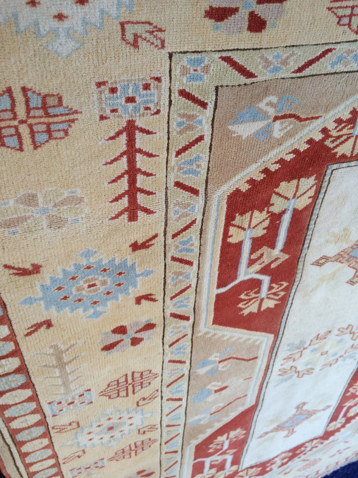 Turkish Vintage Rug 4' 6" x 5' 11" Hand-Knotted | No. WR76591