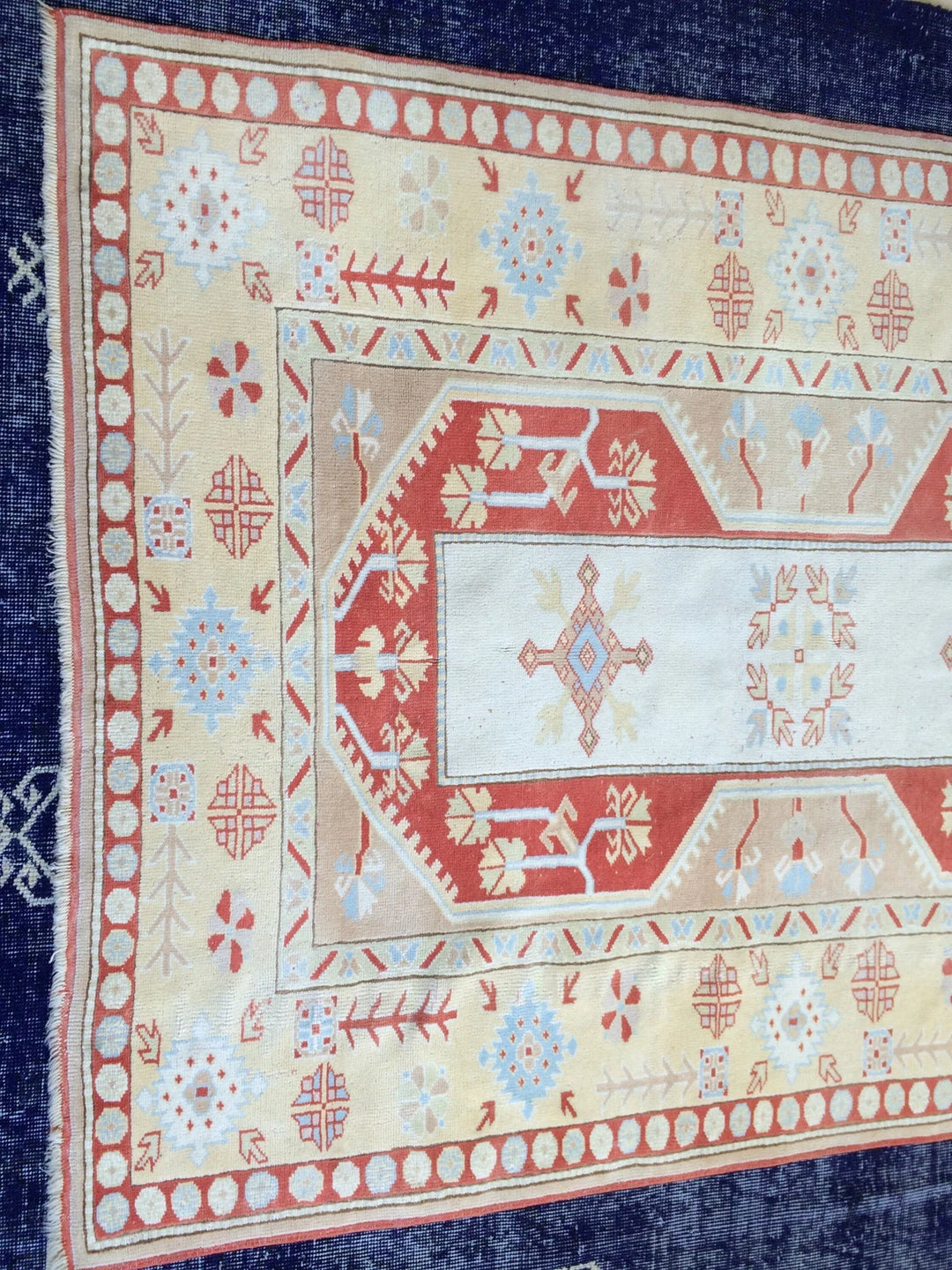 Turkish Vintage Rug 4' 6" x 5' 11" Hand-Knotted | No. WR76591