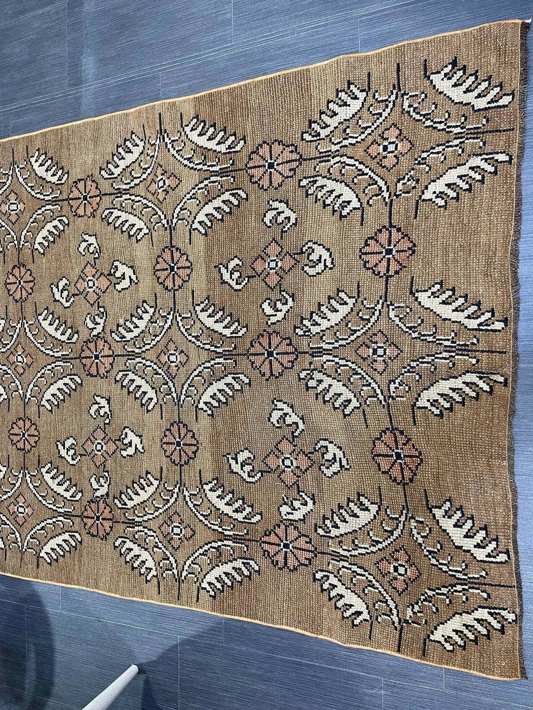 Green Turkish Runner Rug 4' 1" x 9' 11" Hand-Knotted | No. WR76652