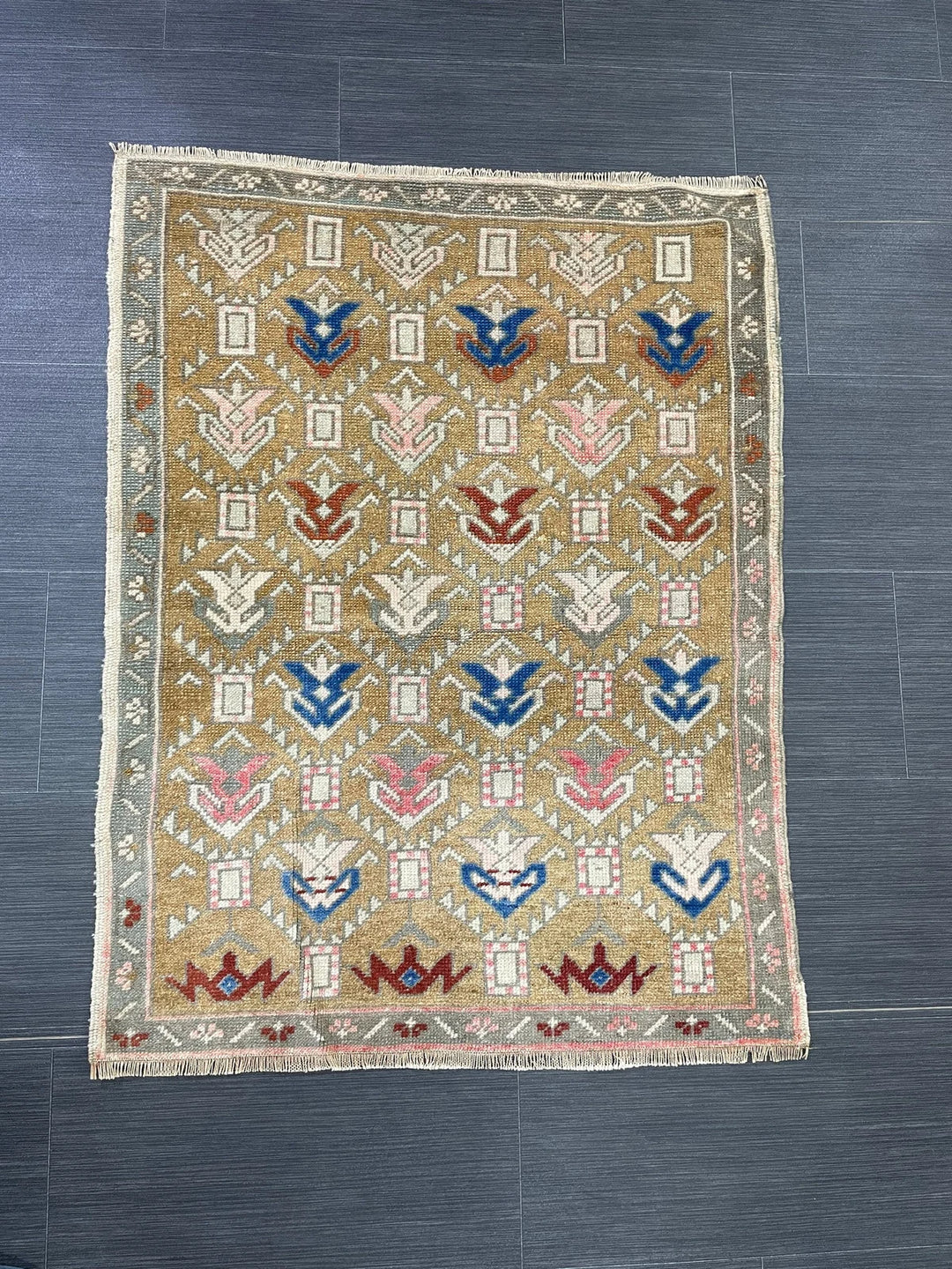 Rust Turkish Runner Rug 2' 7" x 3' 5" Hand-Knotted | No. WR77500