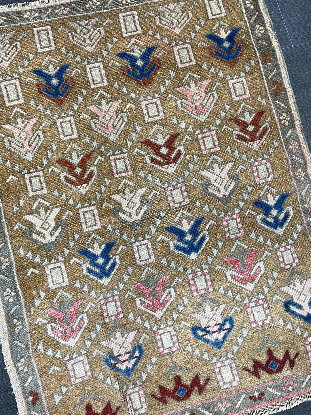 Rust Turkish Runner Rug 2' 7" x 3' 5" Hand-Knotted | No. WR77500