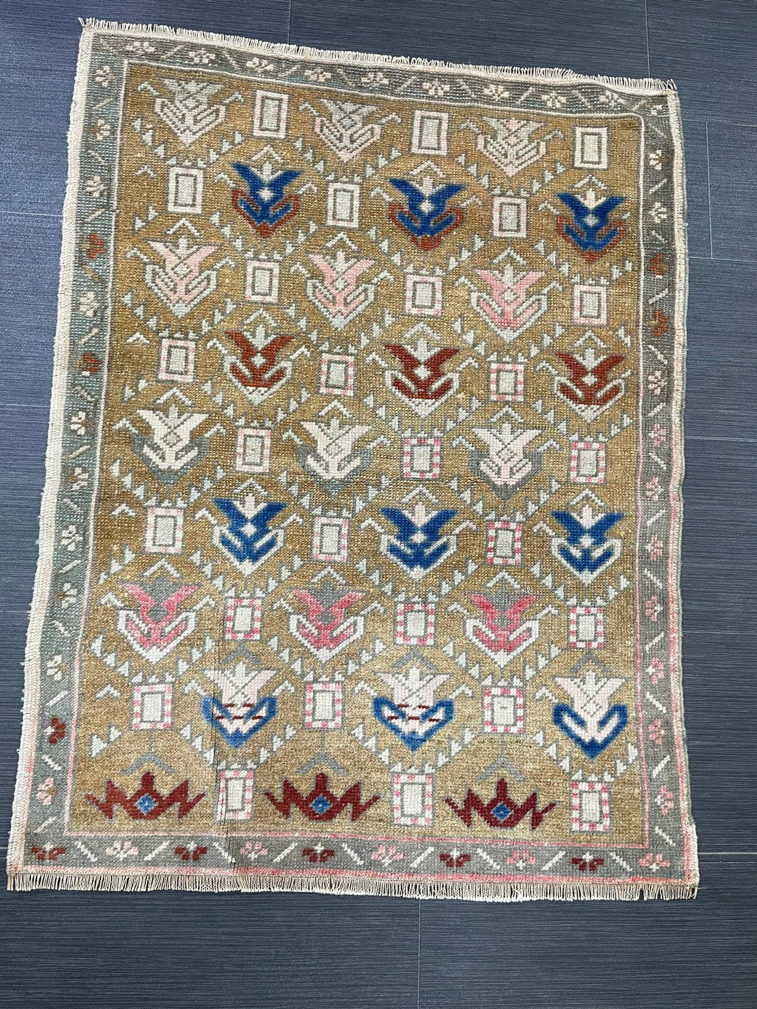 Rust Turkish Runner Rug 2' 7" x 3' 5" Hand-Knotted | No. WR77500