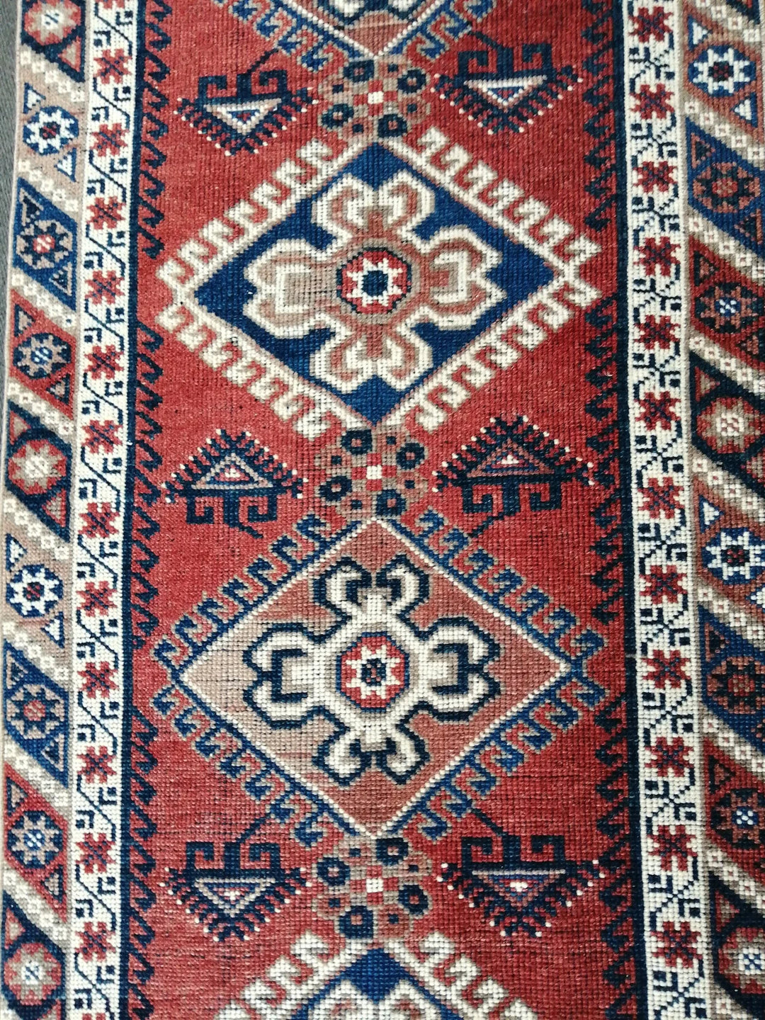 Blue Turkish Runner Rug 2' 6" x 9' 7" Hand-Knotted | No. WR77982