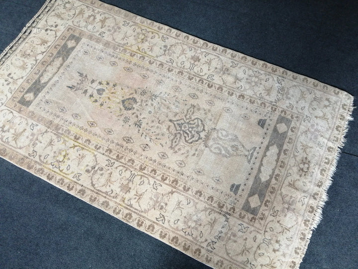 Rust Turkish Runner Rug 3' 6" x 6' Hand-Knotted | No. WR78018