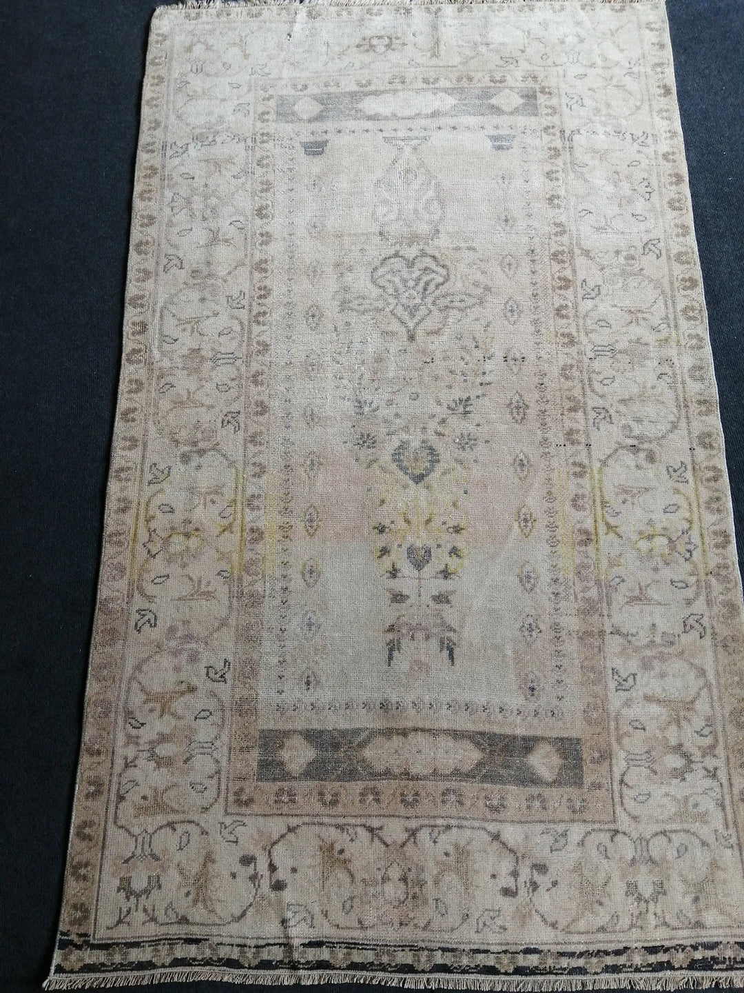 Rust Turkish Runner Rug 3' 6" x 6' Hand-Knotted | No. WR78018