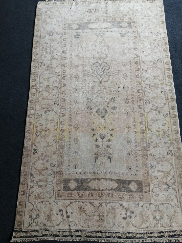 Rust Turkish Runner Rug 3' 6" x 6' Hand-Knotted | No. WR78018