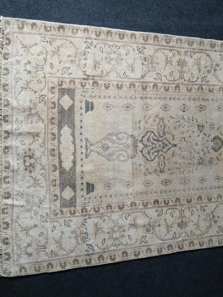Rust Turkish Runner Rug 3' 6" x 6' Hand-Knotted | No. WR78018