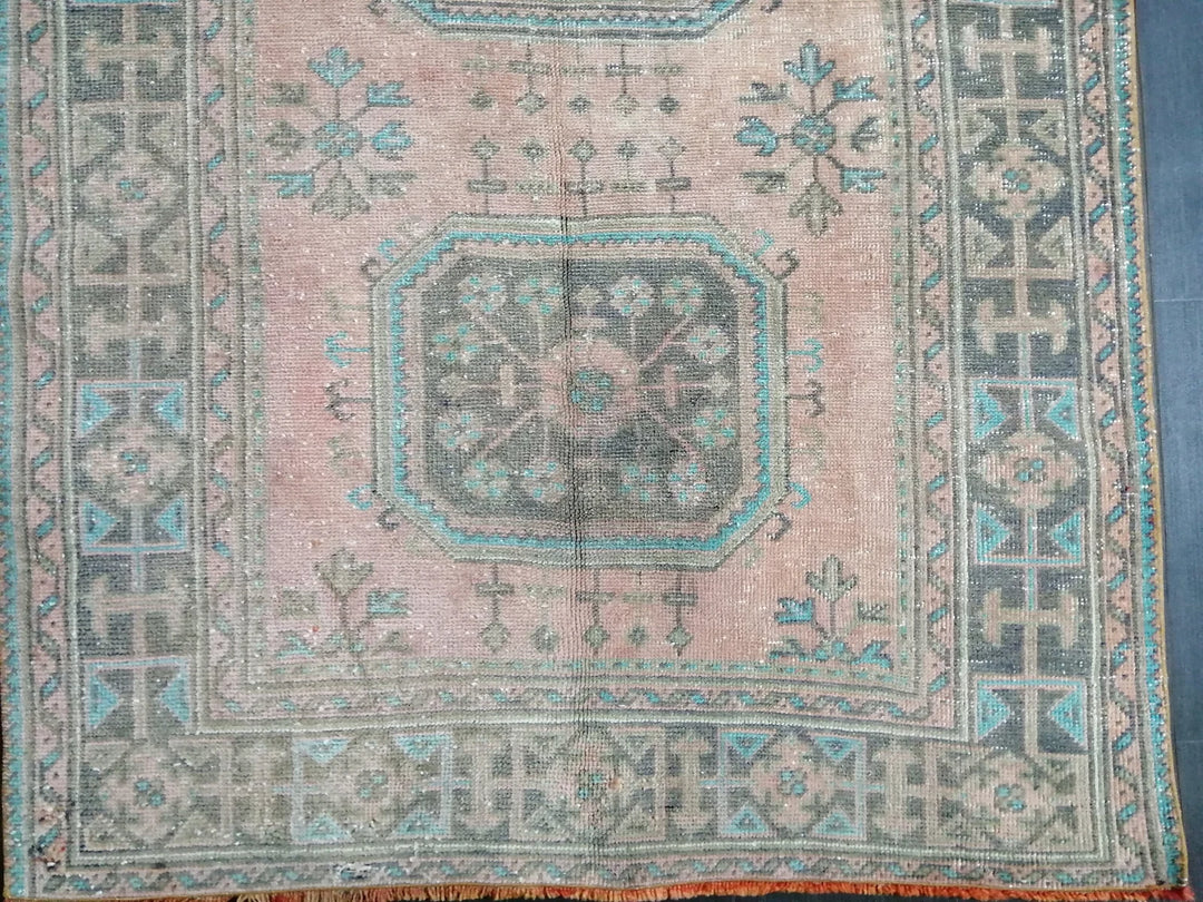 Turkish Runner Rug 4' 2" x 11' 6" Hand-Knotted | No. WR78174