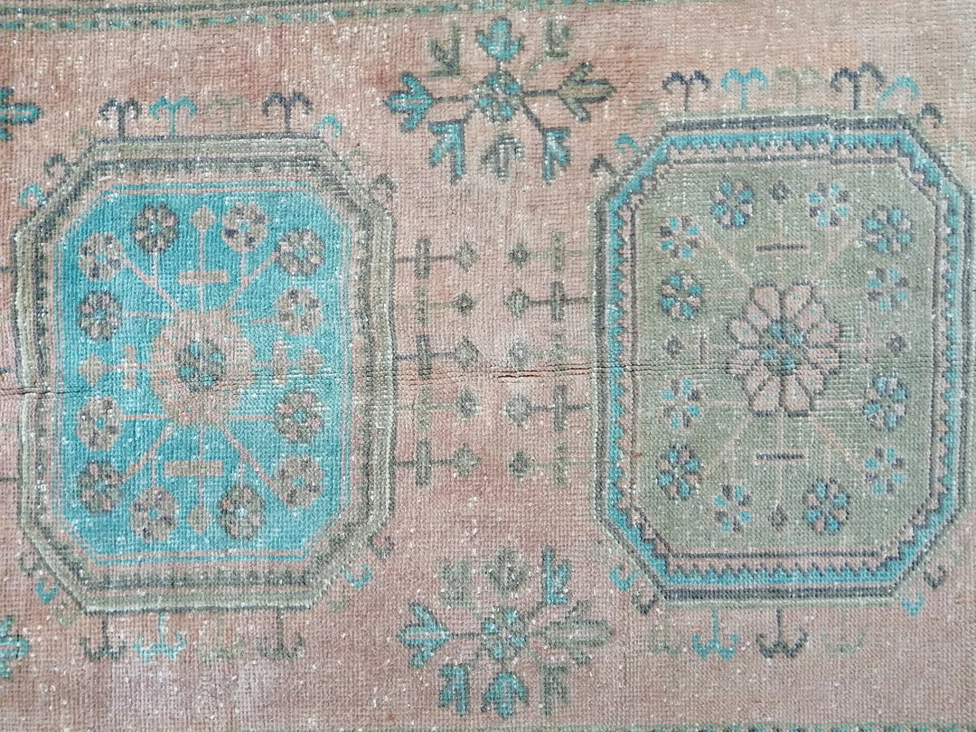 Turkish Runner Rug 4' 2" x 11' 6" Hand-Knotted | No. WR78174
