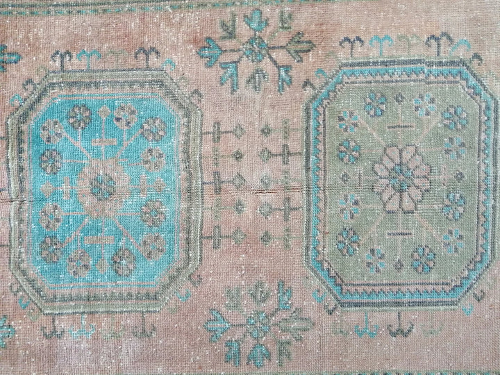 Turkish Runner Rug 4' 2" x 11' 6" Hand-Knotted | No. WR78174