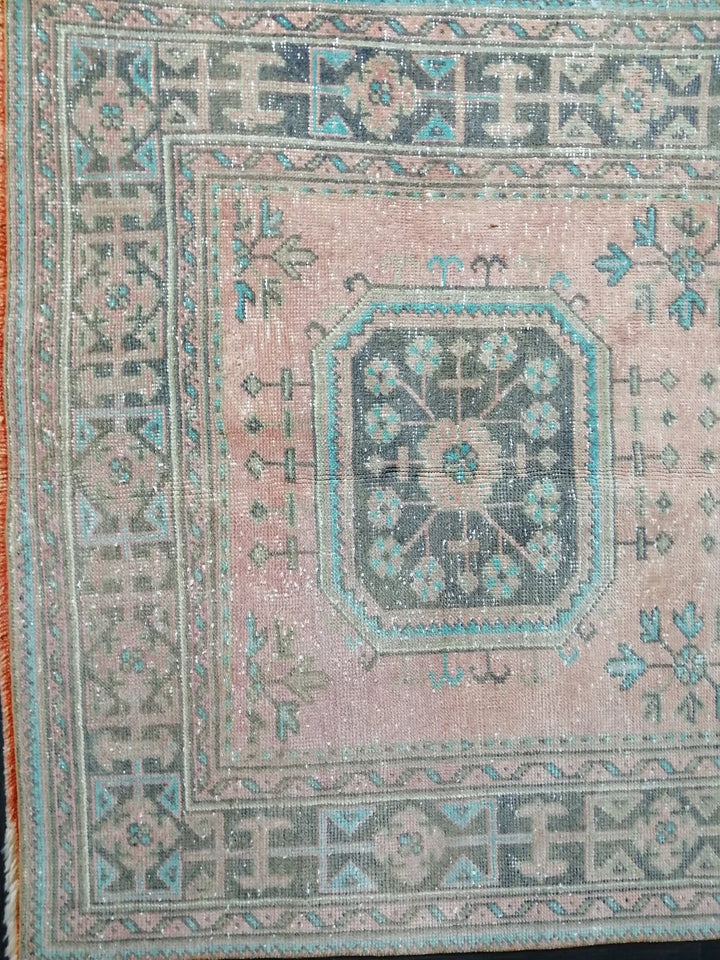 Turkish Runner Rug 4' 2" x 11' 6" Hand-Knotted | No. WR78174