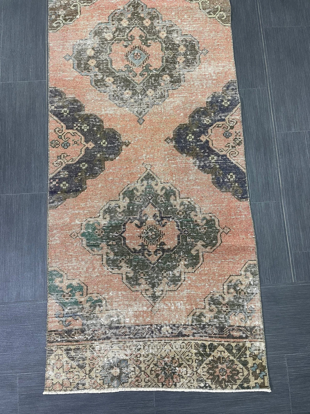 Tan Turkish Runner Rug 2' 9" x 12' 4" Hand-Knotted | No. WR78540