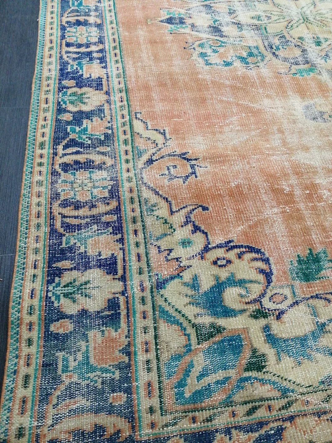 Rust Turkish Runner Rug 6' 9" x 9' 8" Hand-Knotted | No. WR78666