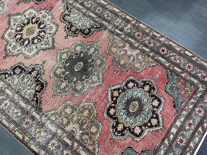 Red Turkish Runner Rug 4' 10" x 11' 9" Hand-Knotted | No. WR79251
