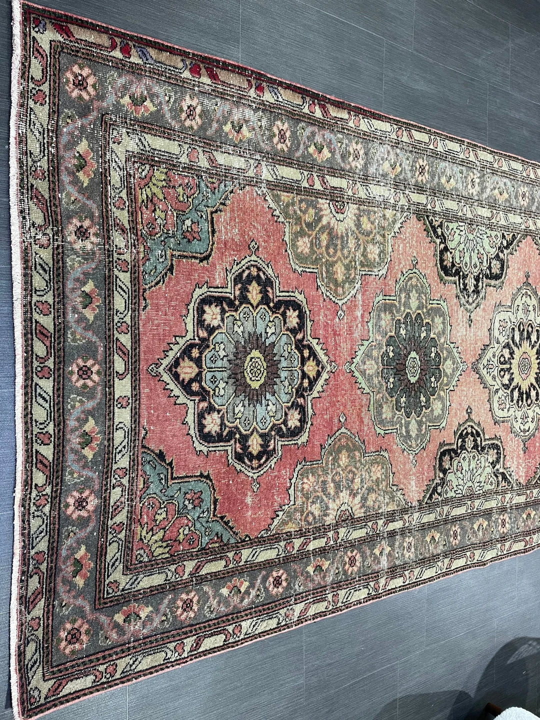 Red Turkish Runner Rug 4' 10" x 11' 9" Hand-Knotted | No. WR79251
