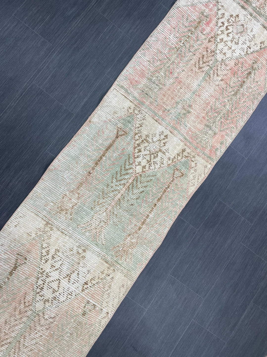 Tan Turkish Runner Rug 2' 4" x 13' 7" Hand-Knotted | No. WR79412