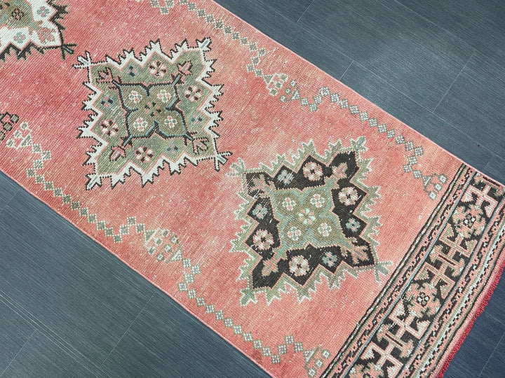 Brown Turkish Runner Rug 2' 8" x 11' 1" Hand-Knotted | No. WR79438