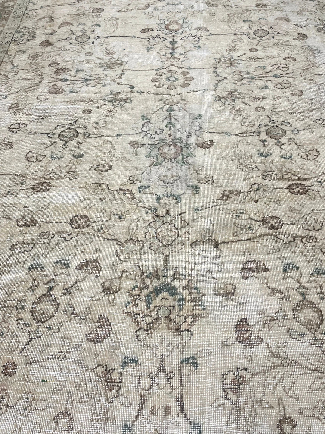 Blue Turkish Vintage Rug 7' 6" x 10' 10" Hand-Knotted | No. WR79484