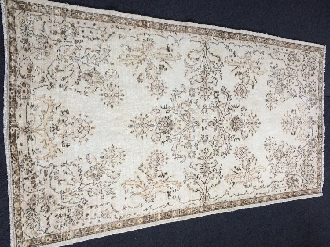 Rust Turkish Runner Rug 4' x 7' Hand-Knotted | No. WR80187