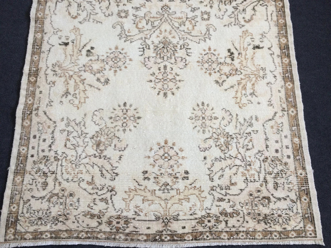 Rust Turkish Runner Rug 4' x 7' Hand-Knotted | No. WR80187
