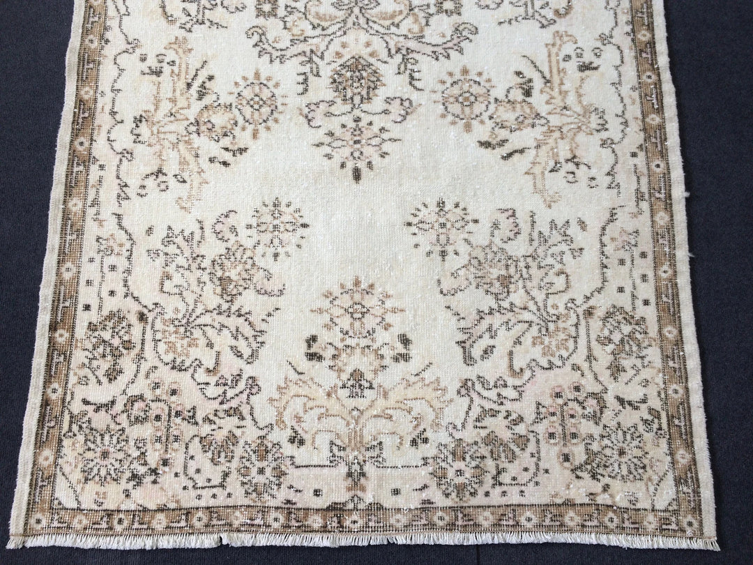Rust Turkish Runner Rug 4' x 7' Hand-Knotted | No. WR80187